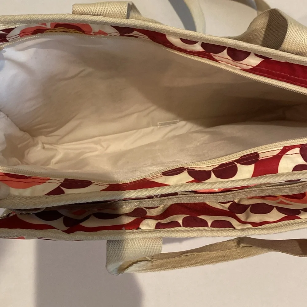 Le Sportsac Laptop Carryall Bag in modern floral design.